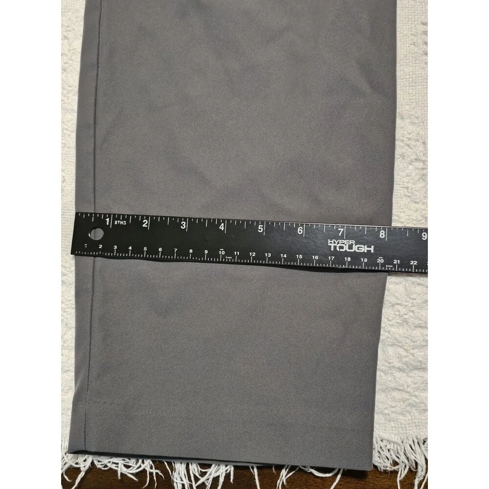 Banana Republic Mens Gray Performance Golf Chino Pants 34x29 Elastic Waist Stret